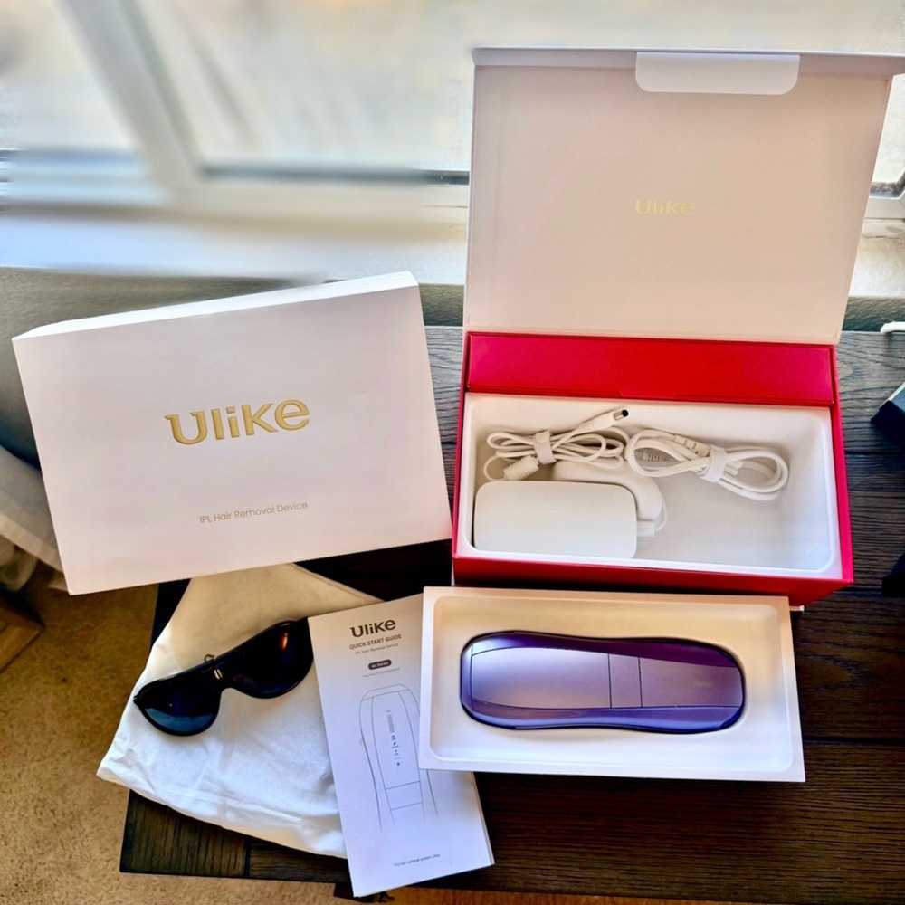 Ulike Air 10 IPL Hair Removal Device Purple. Like New in Box